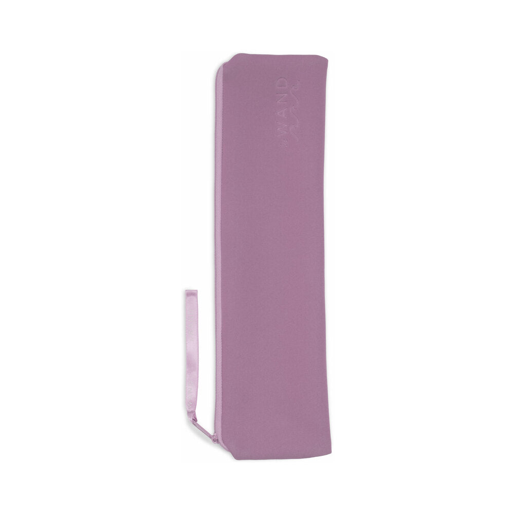 Le Wand Dive Submersible Vibrating Massager Lavender storage sleeve in lavender color.