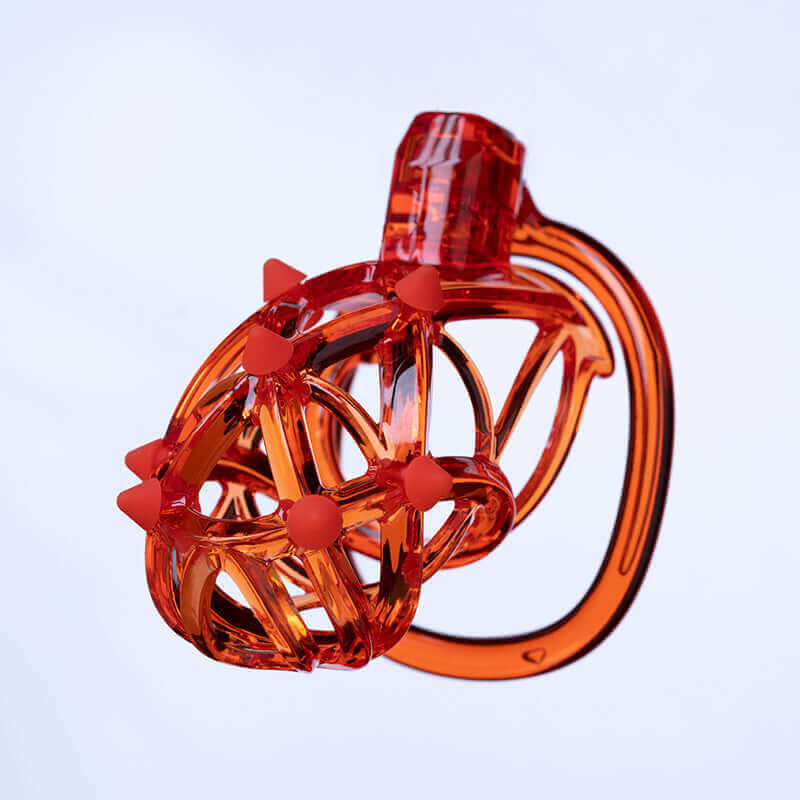 UPKO UPKO Caged Beast Male Chastity Device Kit Orange at $68.99
