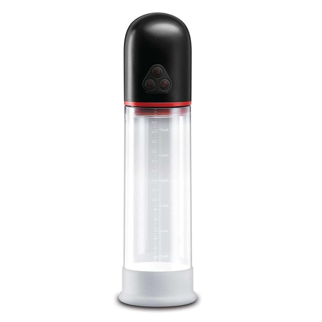Renegade Bulge Rechargeable Penis Pump Black with advanced suction technology and adjustable modes.