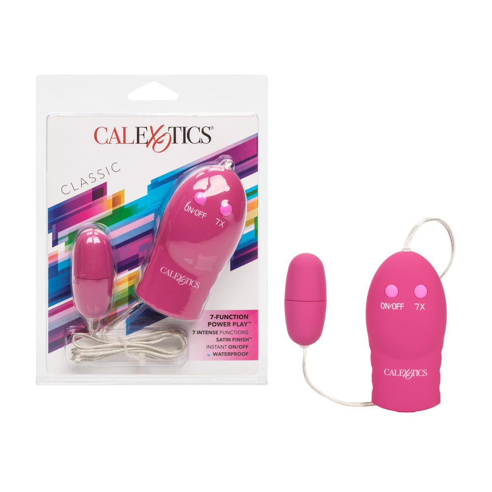 7 Function Power Play Bullet Waterproof Pink