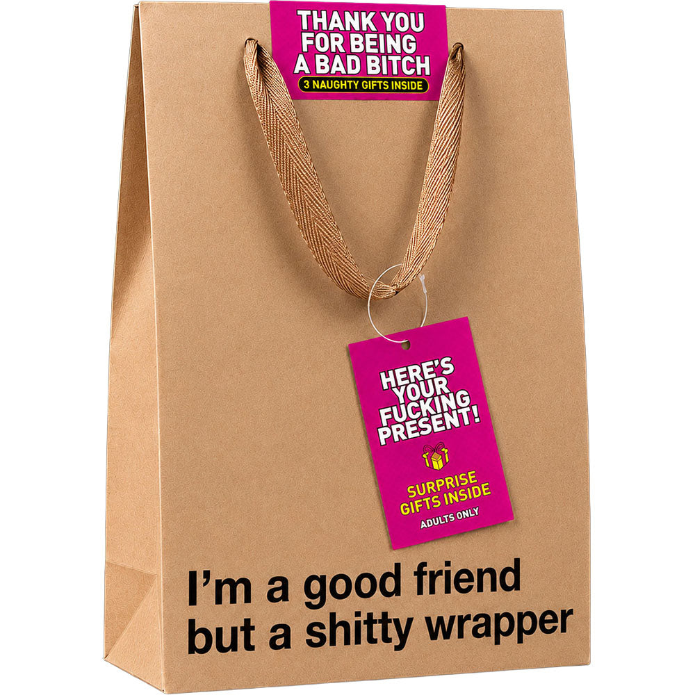 Wood Rocket Thank You For Being A Bad Bitch Gift Bag