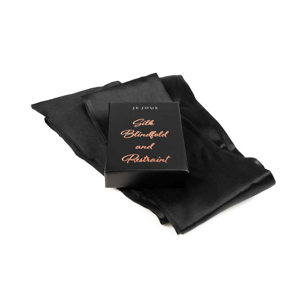 Je Joue The Naughty Collection 4-piece Gift Set featuring silk blindfold and restraint.