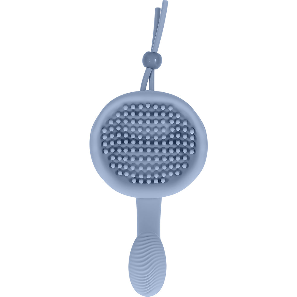 Zero Tolerance In A Nutshell Vibrating Ball Cup Blue, silicone wearable massager for enhanced pleasure.