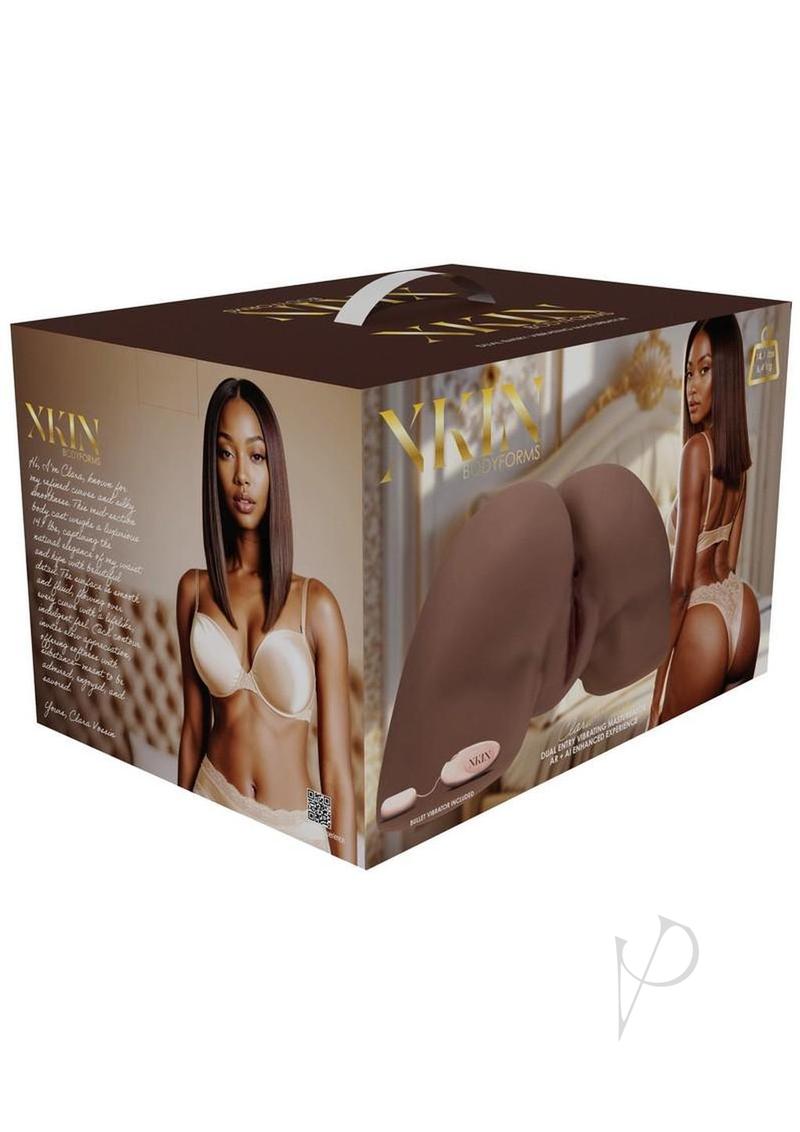 Xkin Clara Vossi Dual Entry TPE Masturbator Chocolate