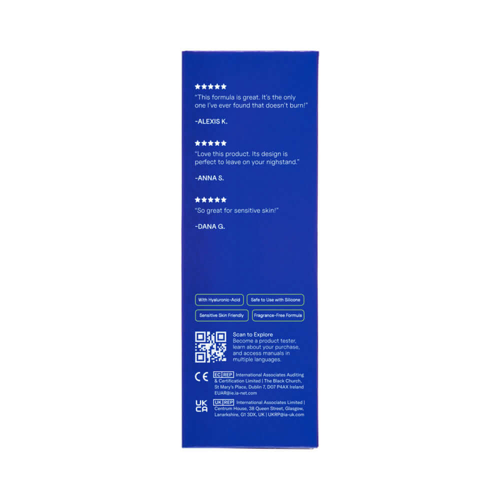 Dame Aloe Lube Personal Lubricant 2 Oz product reviews and features on packaging.