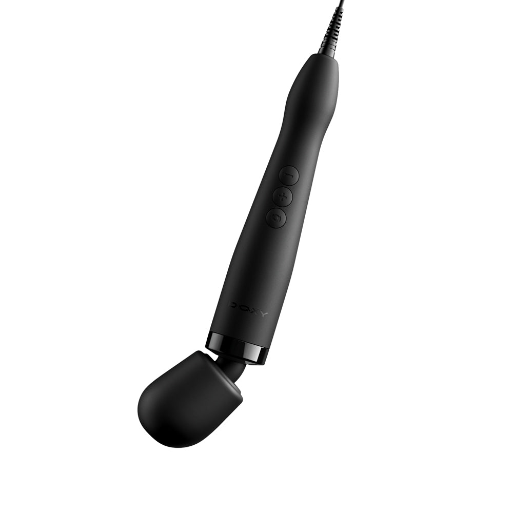 Doxy Original Wand Massager Black with a sleek design and powerful performance for satisfying relaxation.