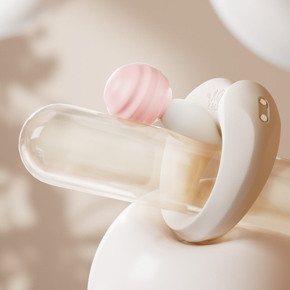 ZALO Apis Vibrating Couples Ring Ivory White showcasing smooth silicone and modern design for enhanced intimacy.