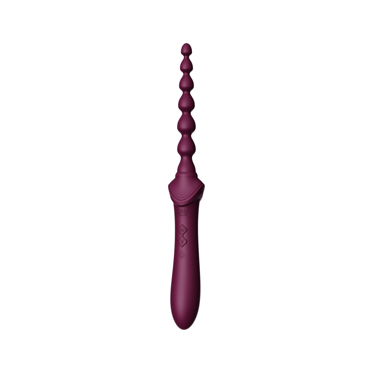 ZALO Bess 2 Velvet Purple Clitoral Massager with Anal Beads Attachment and Multiple Vibration Modes