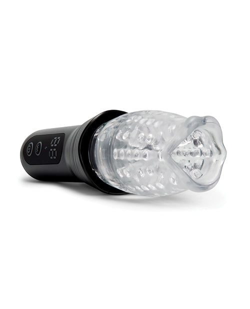 He-Vibe The Original Gluk Gluk Thrusting Masturbator with a textured sleeve and control buttons.