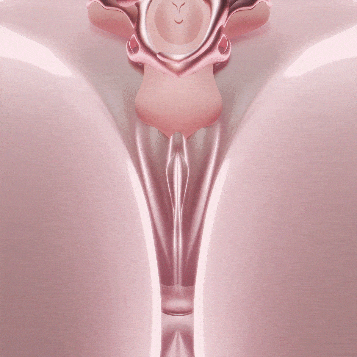 Wearable Panty Vibrator with Egg Vibe by Ueros design showing a feminine anatomical representation for enhanced pleasure.