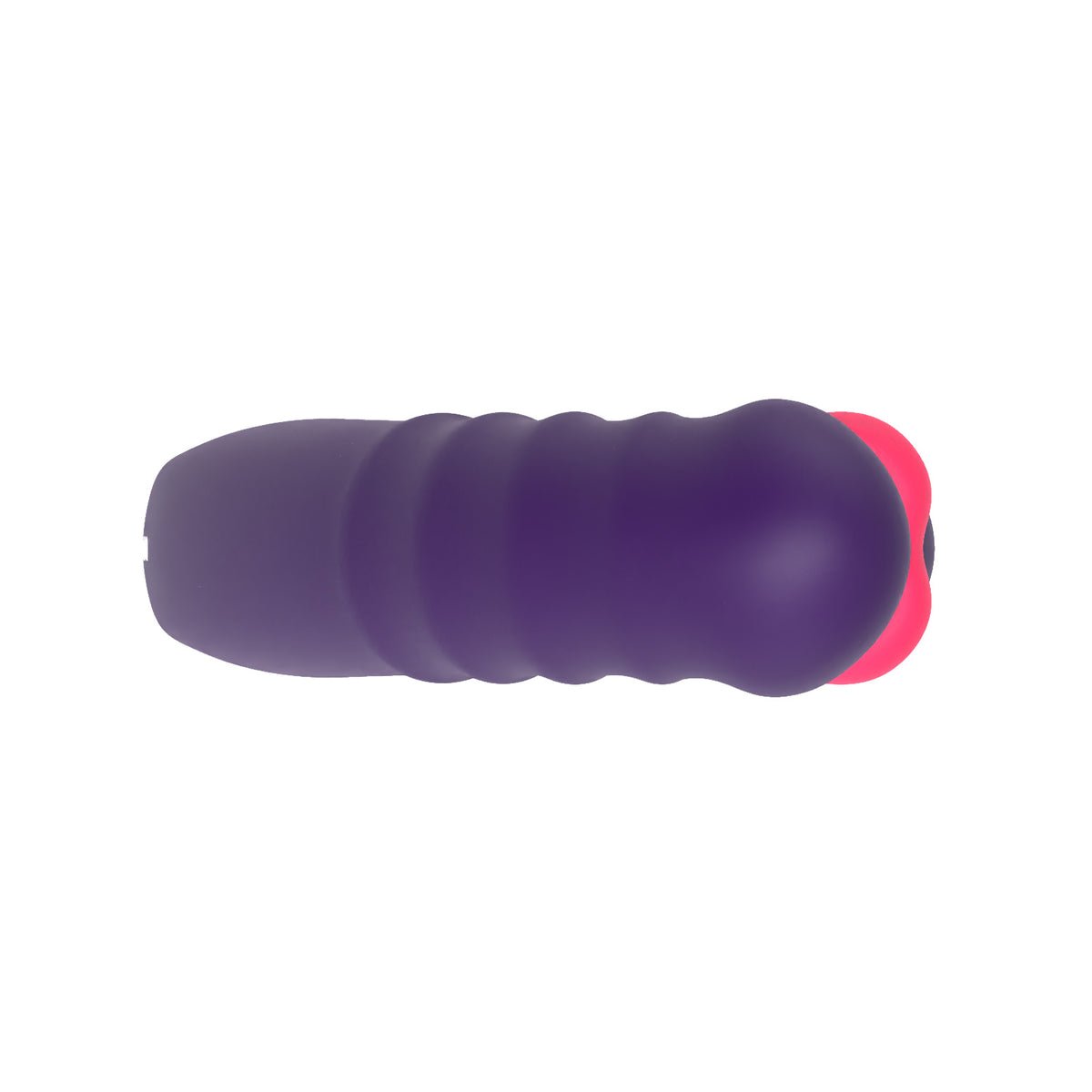 Sweet Heart Thrusting G-Spot Tapping Vibrator Purple showcasing its elegant curved design and ribbed shaft.