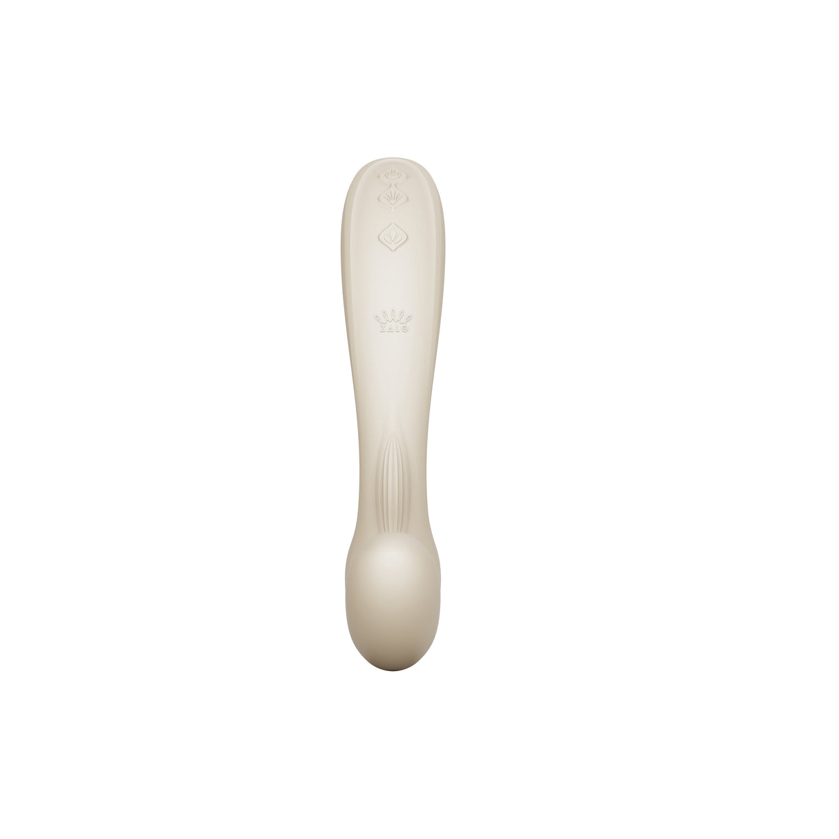 Ivory white ZALO Talis G-Spot PulseWave vibrator for dual stimulation pleasure.