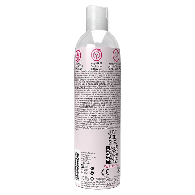 Wet Delicious Oral Play Cupcake Waterbased Lubricant 4 Oz