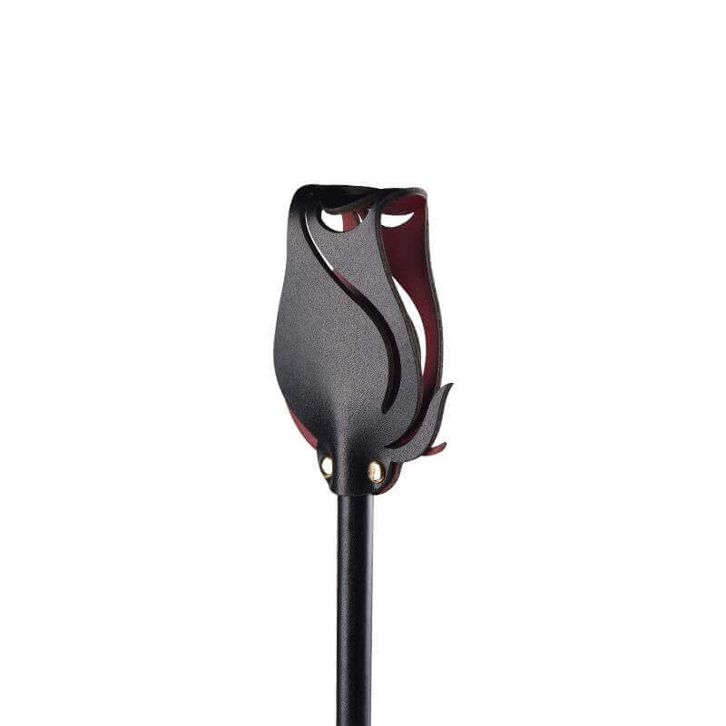 ZALO Doll Designer Collection Rose Riding Crop, luxurious BDSM accessory with Italian leather and metal parts