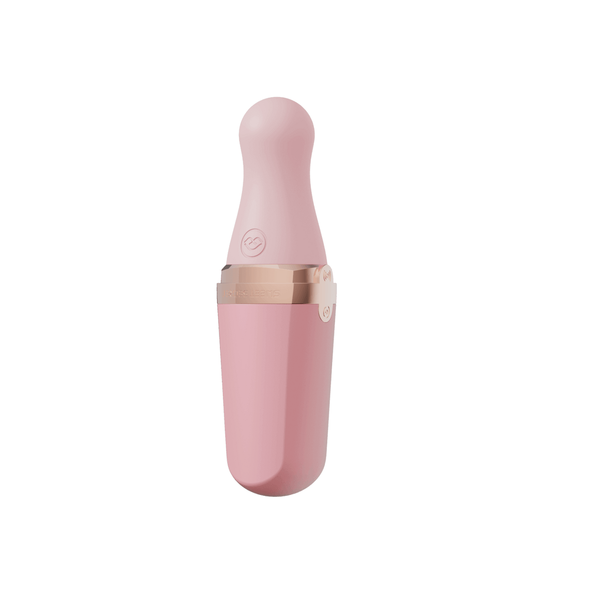 Sweet Secret Dual Massager Pink designed for clitoral suction and powerful wand vibration in an elegant pink finish.