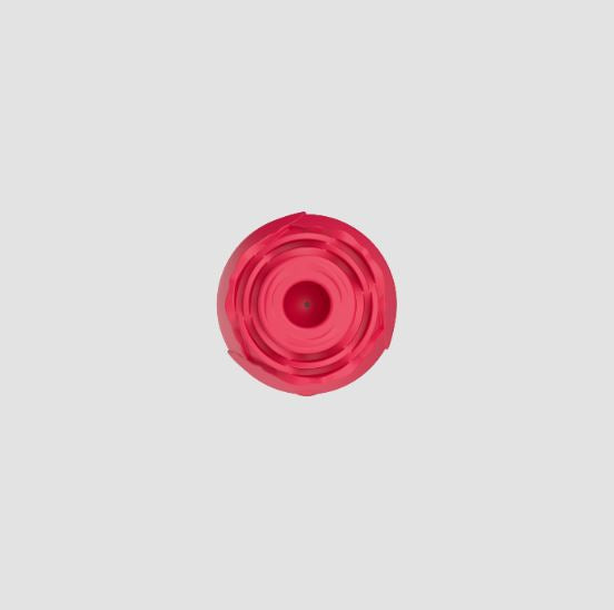 Sweet Dreams Rose True Suction Clitoral Stimulator top view of the rose-shaped design in vibrant red color.