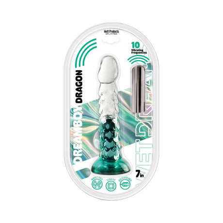 Wet Dreams Dream Boy Dragon 7 Inch Jelly Dildo Aqua