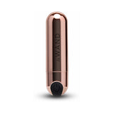 Le Wand Essentials Mini Rose Gold Bullet Vibrator in a sleek design with a smooth rose gold finish for targeted stimulation.