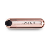 Le Wand Essentials Mini Rose Gold Bullet Vibrator in sleek rose gold finish, perfect for targeted clitoral stimulation.