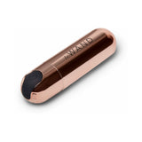Le Wand Essentials Mini Rose Gold Bullet Vibrator in a sleek and shiny design for targeted pleasure.