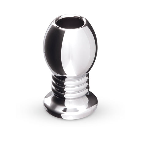 b-Vibe Essentials 2.75 Inch Aluminum Hollow Tunnel Butt Plug for comfortable anal experiences.