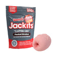 Screaming O Jackits Clapping Cake Pocket Stroker packaging with a textured stroker for solo pleasure.