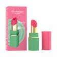 Womanizer Beauty Air Pulse Stimulator Green & Pink is a portable clitoral stimulator shaped like lipstick.