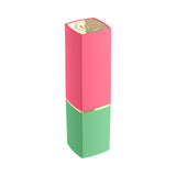 Womanizer Beauty Air Pulse Stimulator Green & Pink in a compact lipstick design, ideal for discreet pleasure on-the-go.