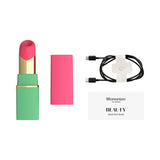 Womanizer Beauty Air Pulse Stimulator Green & Pink with charger and quick start guide