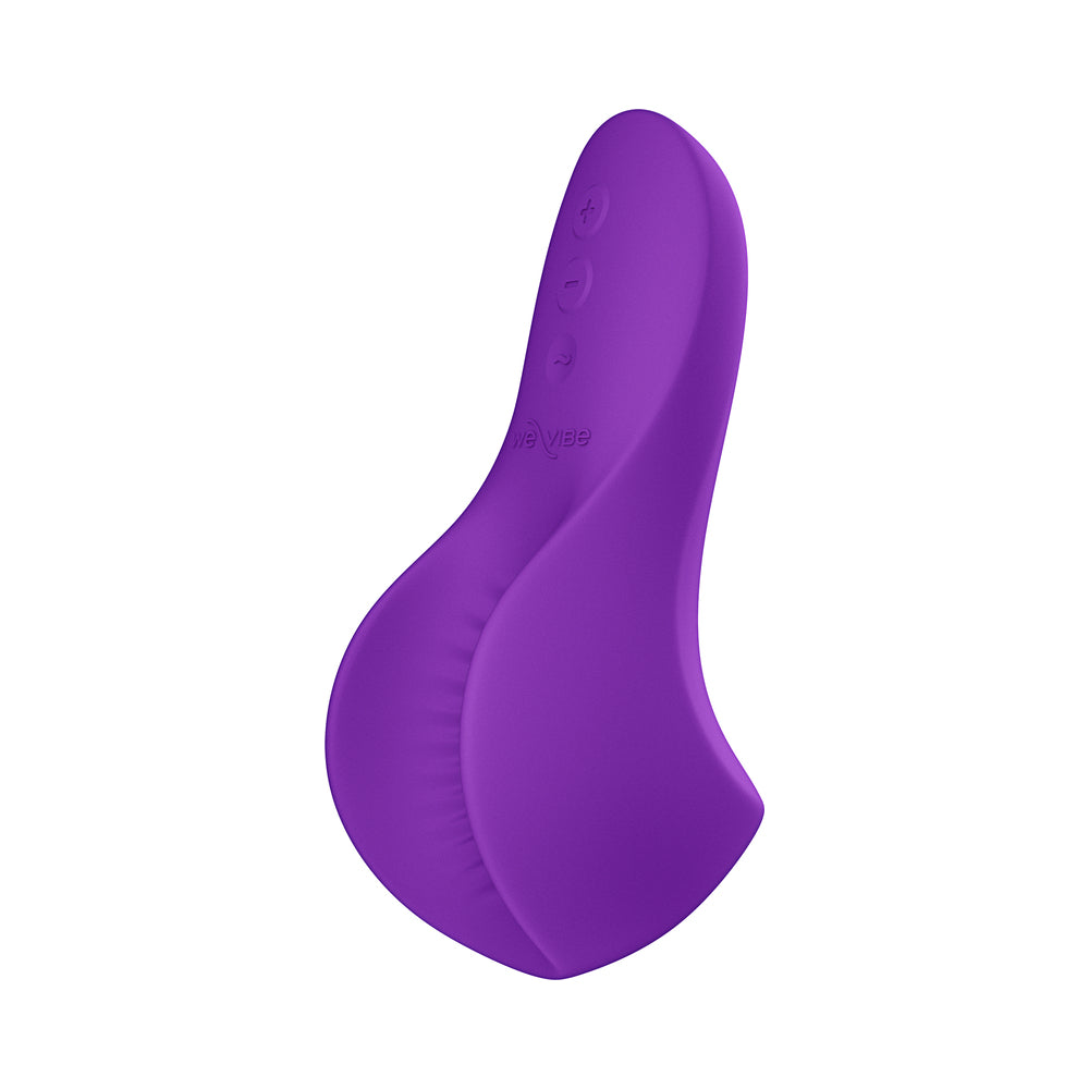 We-Vibe Shared Touch Couples Grinding Vibrator Purple showcased in a sleek ergonomic design for couples.