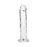 Realrock Realistic Dildo 5 Inch Transparent showcasing its lifelike detail and crystal-clear design.