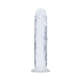 Realrock Realistic Dildo 5 Inch Transparent featuring lifelike details and a see-through design for natural pleasure.