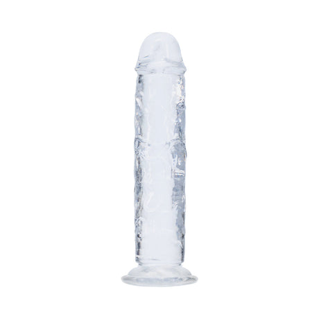 Realrock Realistic Dildo 5 Inch Transparent featuring lifelike details and a see-through design for natural pleasure.