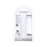 Realrock Realistic Dildo 5 Inch Transparent packaging showing see-through design and detailed product information.