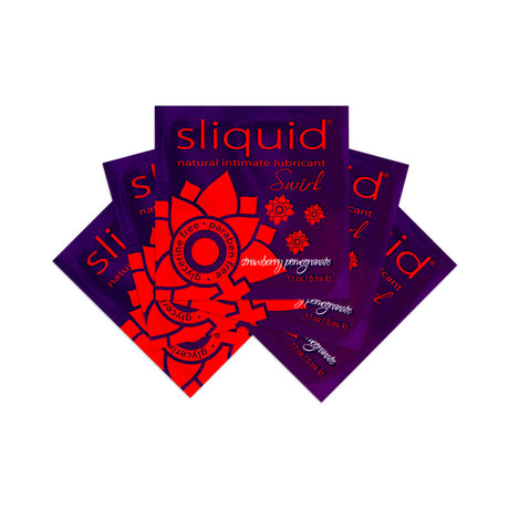 Sliquid Naturals Swirl Strawberry Pomegranate Lube Packs