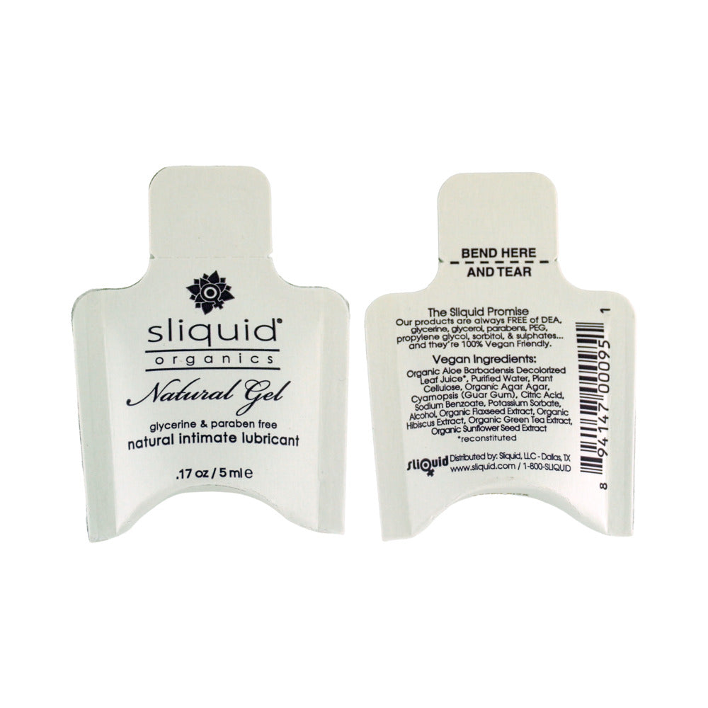 Sliquid Organics Natural Gel Pillow Packs 0.17 Oz 200 Count