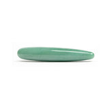 Chakrubs Indian Jade Slim Crystal Dildo featuring a slender design for intimate wellness and pleasure.
