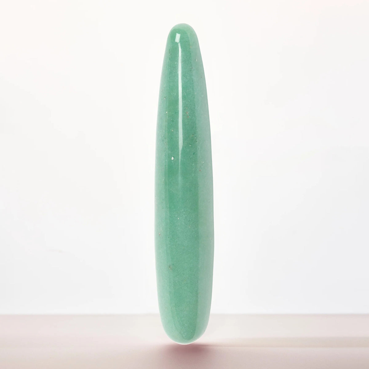 Chakrubs Indian Jade Slim Crystal Dildo made from smooth Indian jade for elegant internal pleasure.