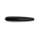 Chakrubs Xaga Slim Non-Phallic Dildo sleek black design for elegant internal pleasure and wellness.