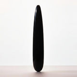 Chakrubs Xaga Slim Non-Phallic Dildo, a sleek black design offering minimalist internal pleasure.