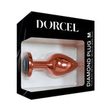 Dorcel Diamond Butt Plug Rose Gold Medium displayed in stylish packaging, highlighting its elegant design and jewelry-like appeal.