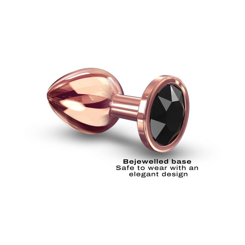 Dorcel Diamond Butt Plug Rose Gold Medium with a bejewelled base and elegant design.