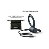 Dorcel Power Clit Plus Vibrating Cockring with USB recharge cable and pouch bag included.