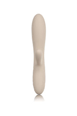 Svakom Lester Rechargeable Warming Rabbit Vibrator Khaki shown from the side for an elegant and innovative design.