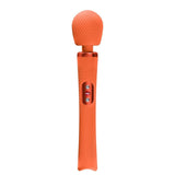 Fun Factory Vim Wand Massager Orange with grooved texture for enhanced pleasure and relaxation.