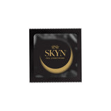 LifeStyles SKYN Selection Non-Latex Condoms 12 Pack black condom wrapper with logo