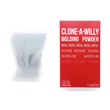 Clone-A-Willy Molding Powder Refill 3.3 Oz packaging and powder pouch for personalized molding.