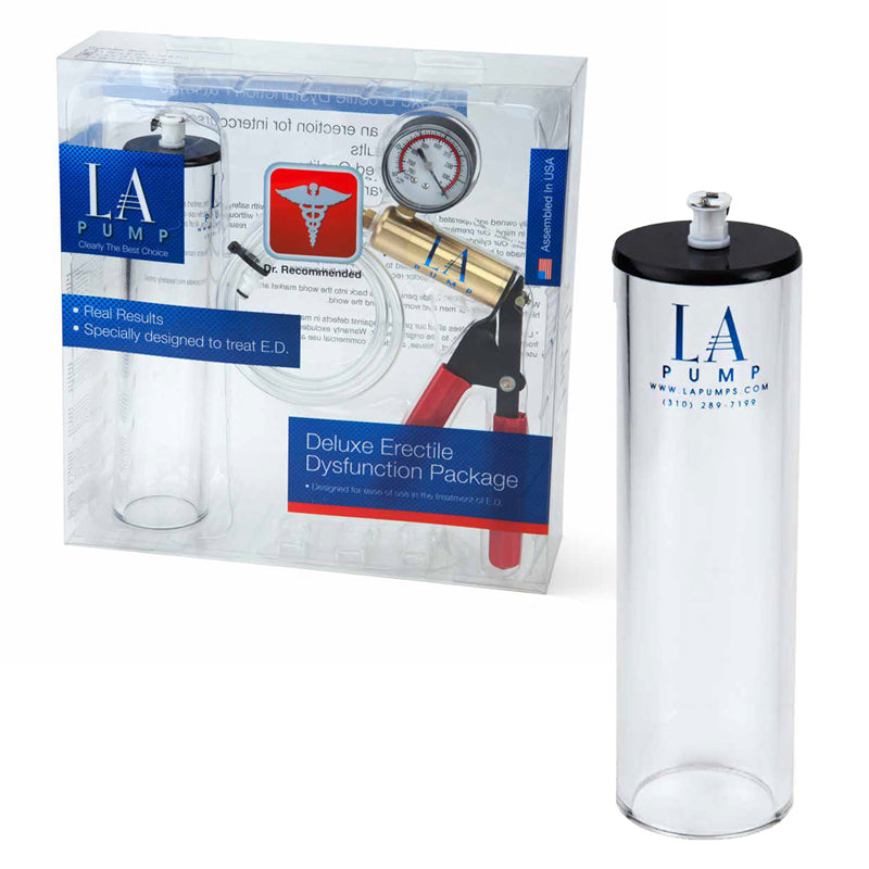 LA Pump Deluxe Erectile Dysfunction Package 2 x 9 inches, packaged