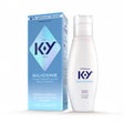 K-Y True Feel Premium Silicone Gel Lubricant 1.5 Oz with packaging and bottle, showcasing premium personal lubricant.