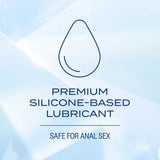 K-Y True Feel Premium Silicone Gel Lubricant 1.5 Oz, premium silicone-based lubricant, safe for anal sex.